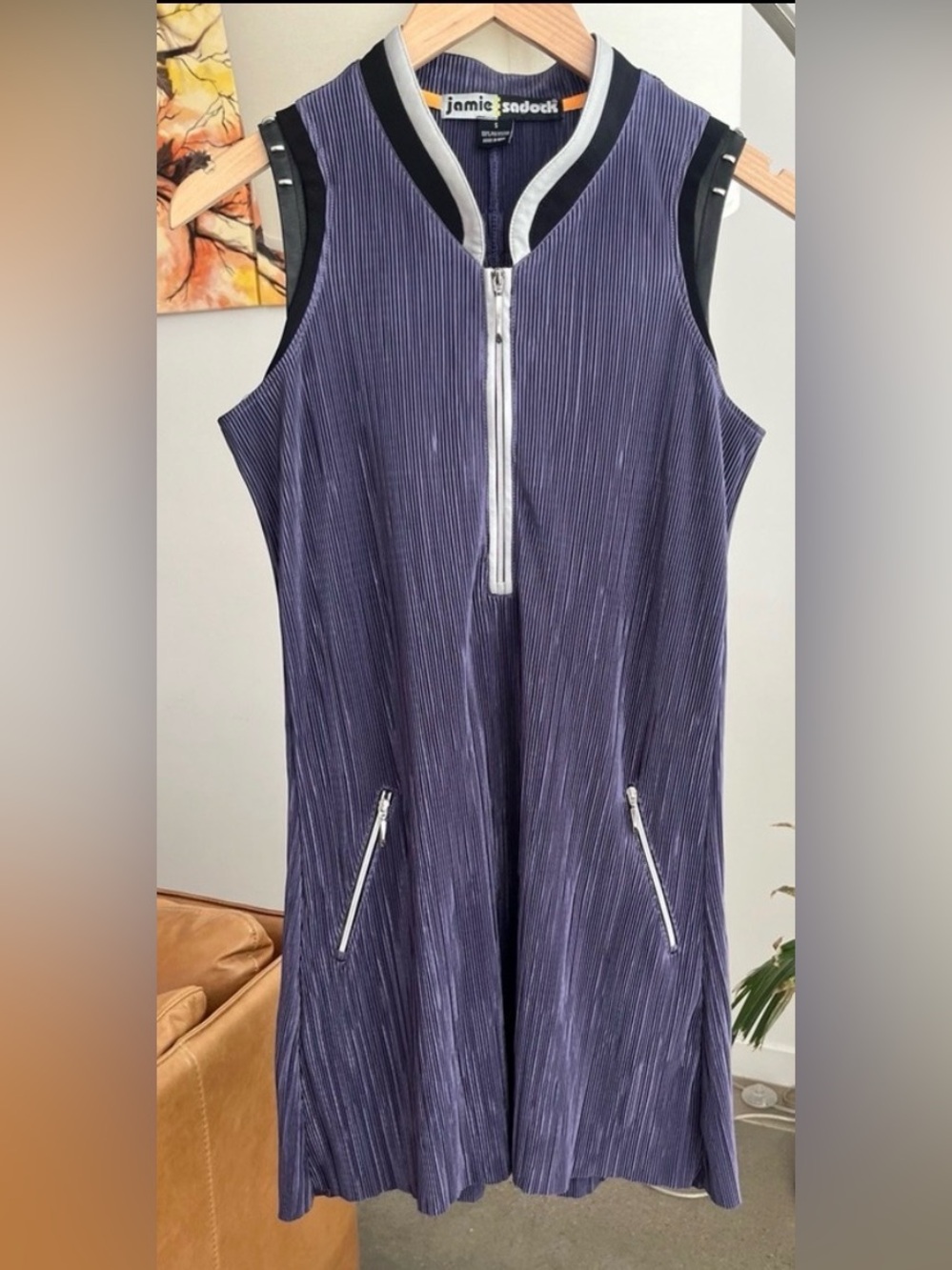 Jamie Sadock Purple Sleeveless Dress